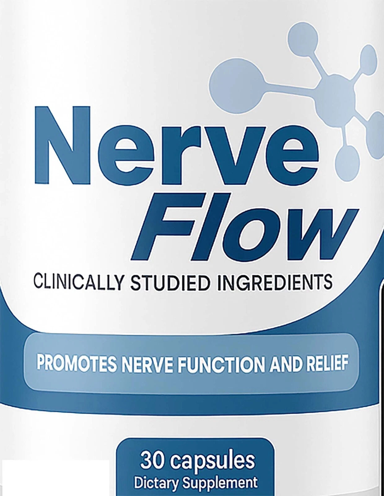 Nerve Flow Nerve Health and Fuction Support 30 Capsules Genuine Nerve Flow