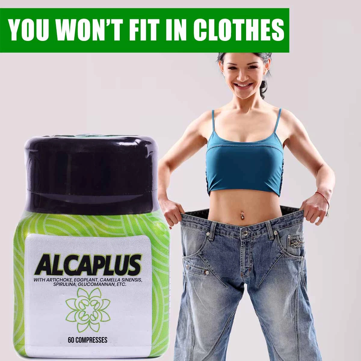 Alcaplus Weight Loss Metabolism Boost Skin Tight Fat Tummy Reduction 60 Capsules