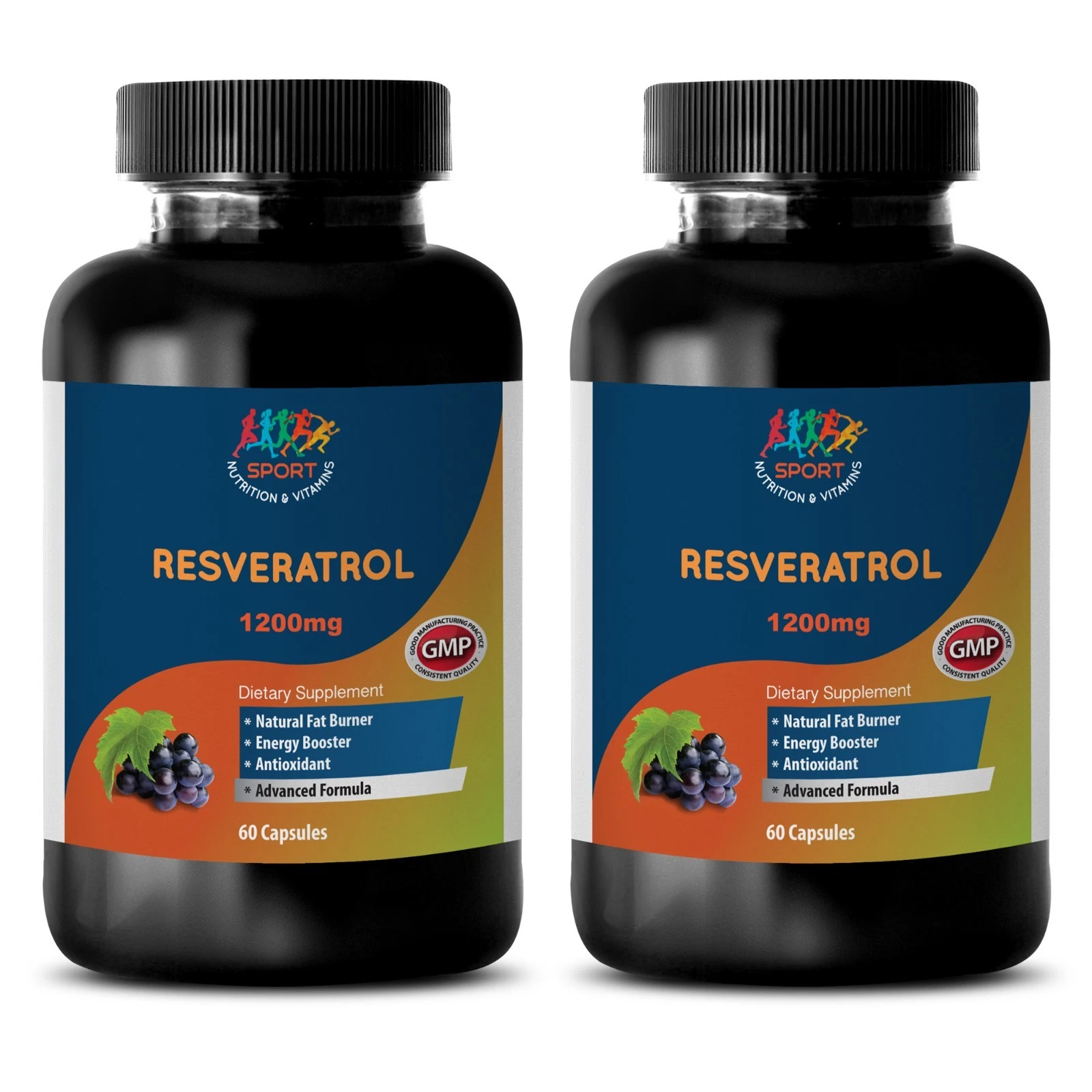 Antioxidant Supplement. Resveratrol Supreme 1200mg. Anti-Aging.Antioxidant (2 B)