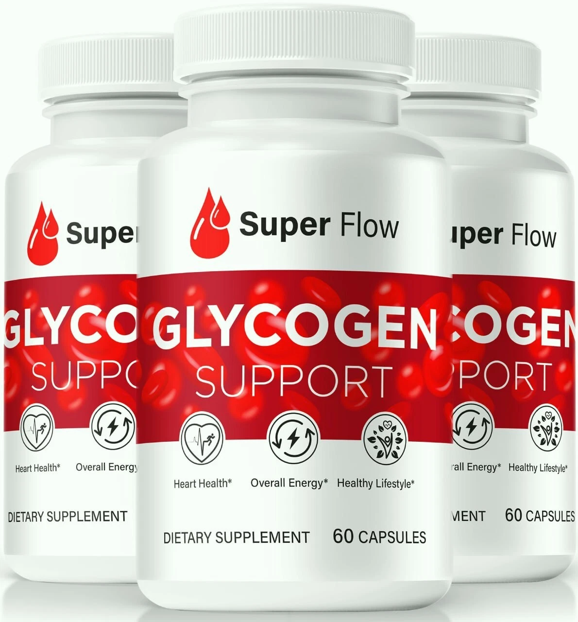 (3 Pack) Super Flow Glyco Optimizer, SuperFlow Advanced Glycogen Support Pills