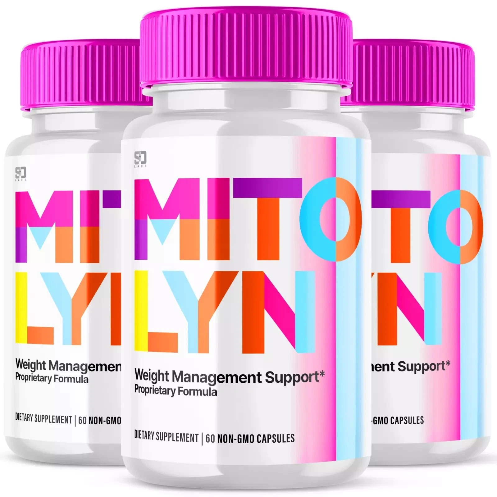 (3 Pack) Mitolyn Advanced Weight Loss Support Mito Lyn Maximum Strength 180ct US
