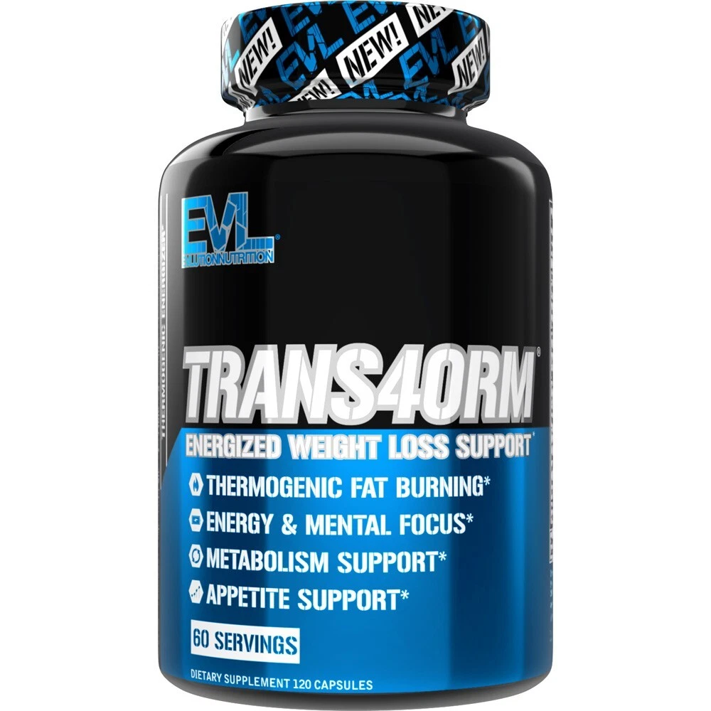 Evlution Nutrition Trans4orm - Thermogenic Fat Burner - 60 Servings