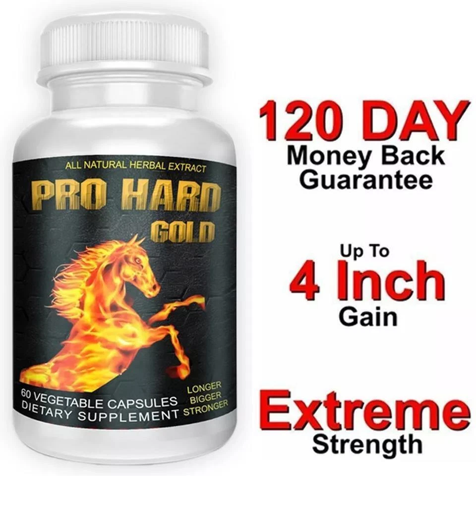 Pro Hard Gold Male Performance Enhancement Dietary Supplement For Men 60Capsules