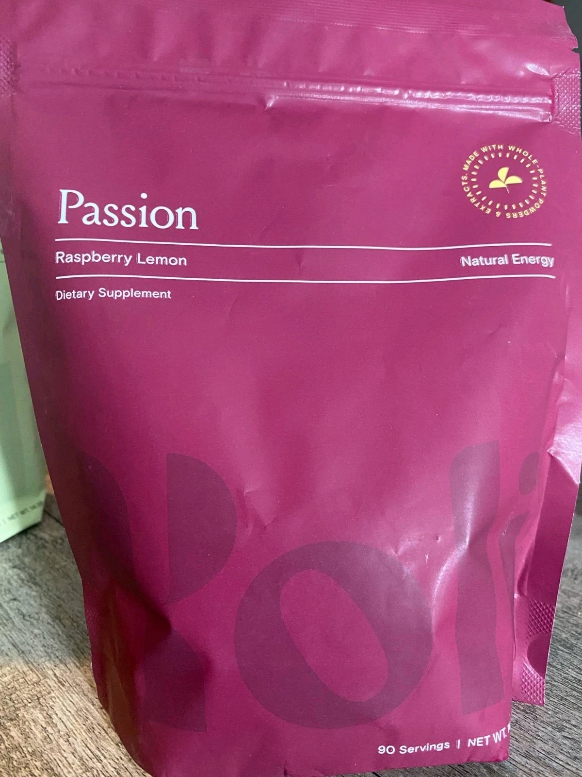 Yoli Passion Energy Drink Powder NATURAL Raspberry lemonade BULK Bag 90 Serving
