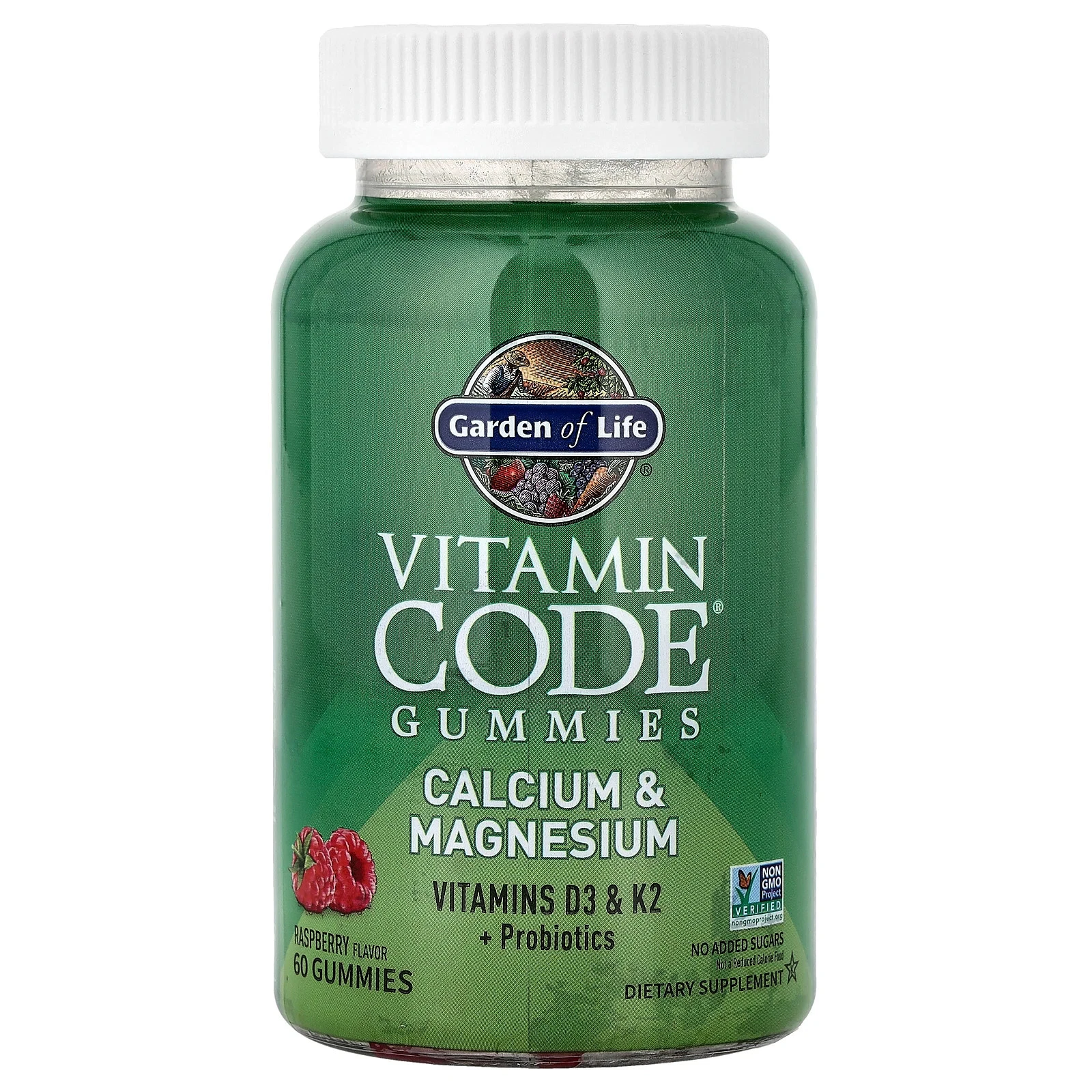 Vitamin Code Gummies, Calcium & Magnesium, Raspberry, 60 Gummies