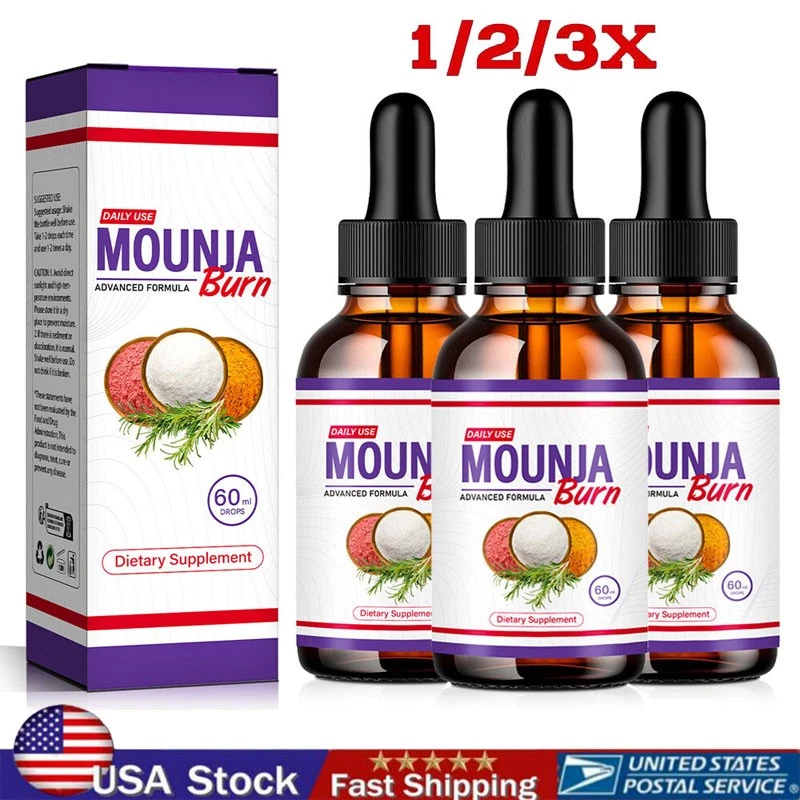 1-3X Mounja Burn Max Strength Dietary Supplement Drops Mounja Burn Weight Loss🔥
