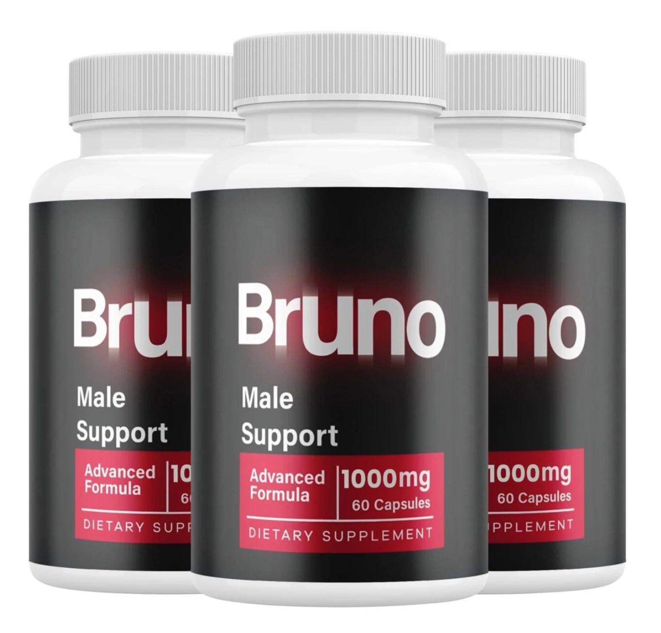 (3 Pack) Bruno Pills for Men, Advanced Male Performance & Energy Pills