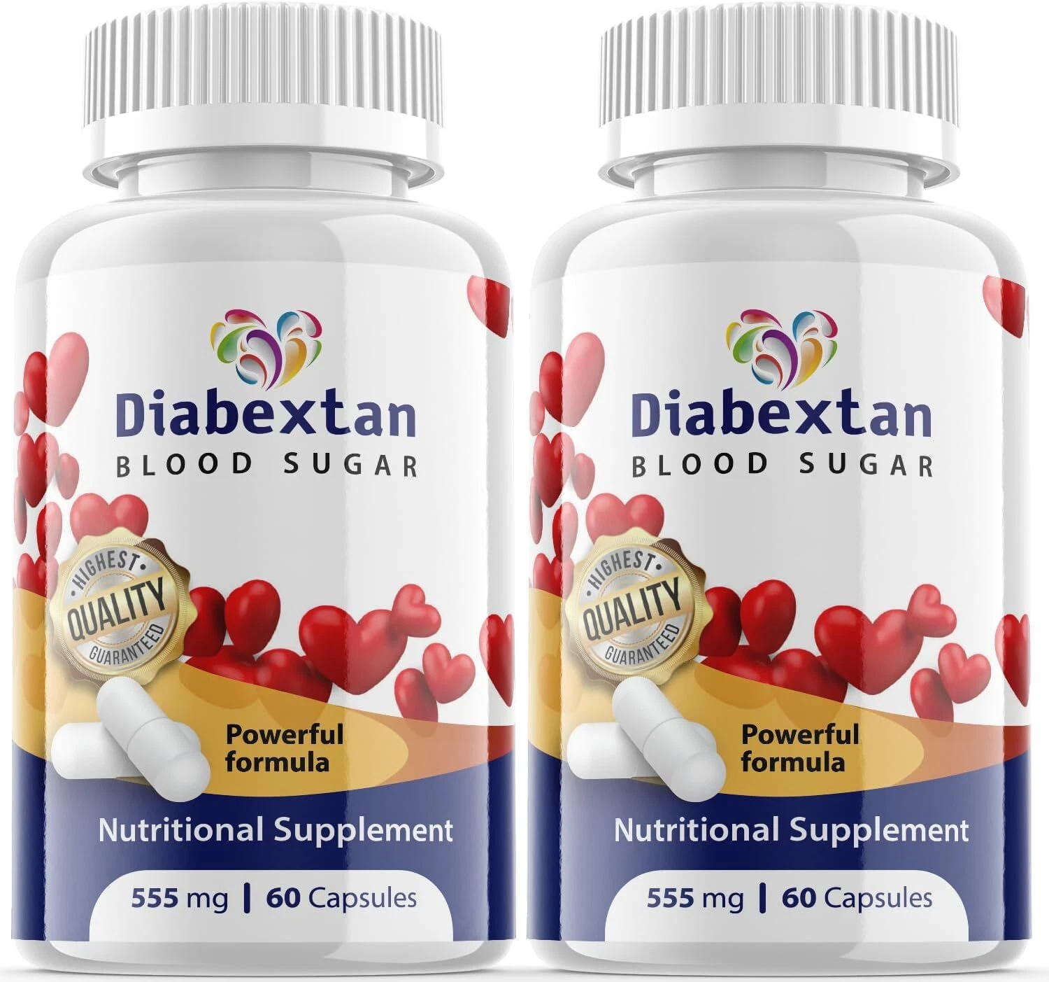 Diabextan Pills - Diabextan For Blood Pressure & Sugar Support ORIGINAL - 2 Pack