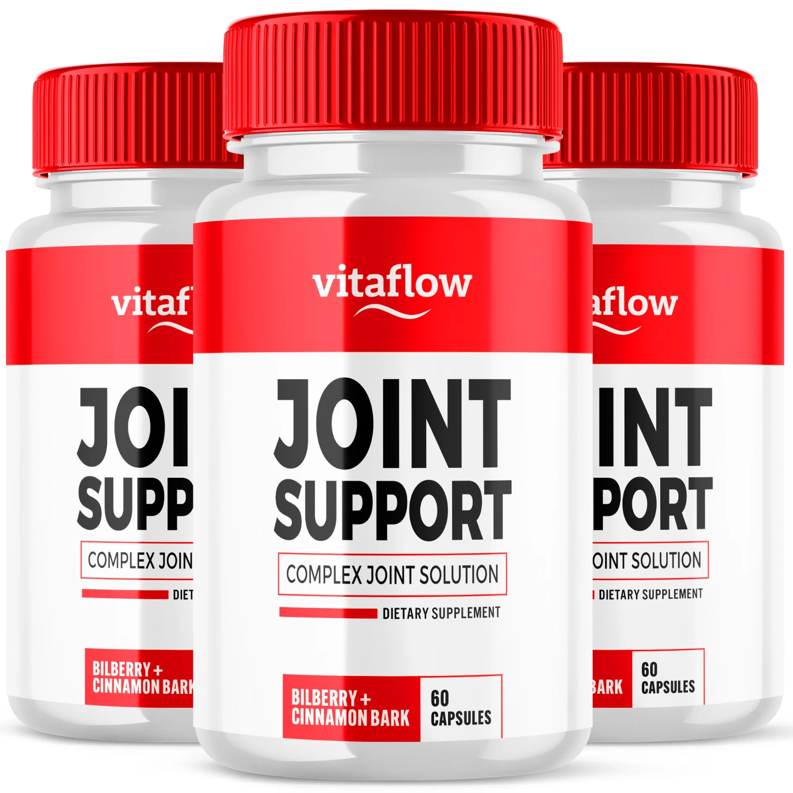 Vitaflow Joint Support Pill Natural Freedom to Move Vitamin Formula 180 Capsules