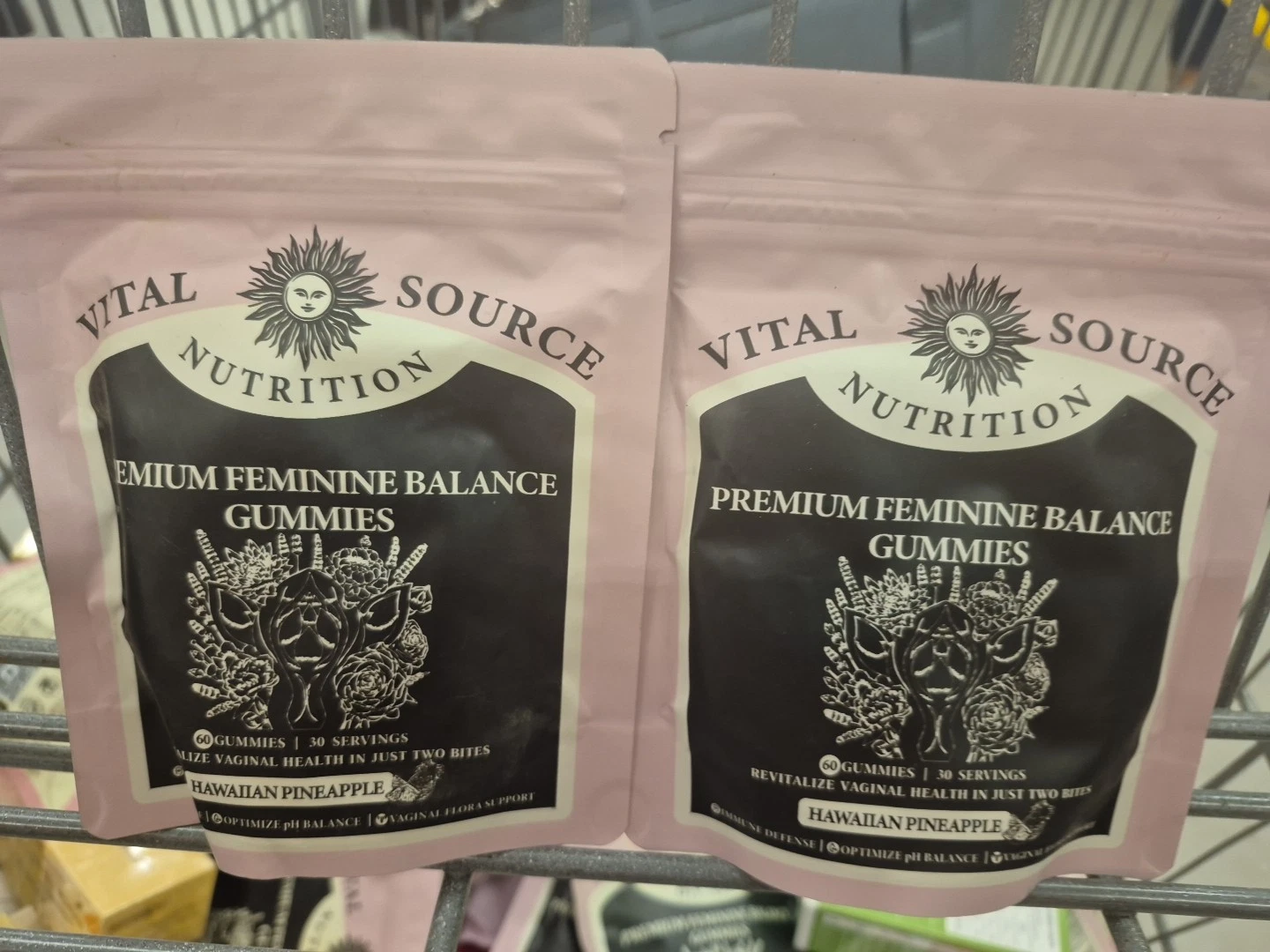 2 Pack Vital Source Nutrition Premium Feminine Balance Gummies 60 Ct, BB:1/2027