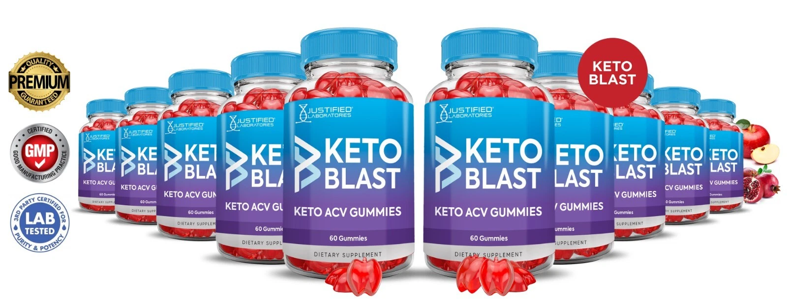 Keto Blast Gummies 1000MG Apple Cider Vinegar ACV 600 Gummys 10 Pack