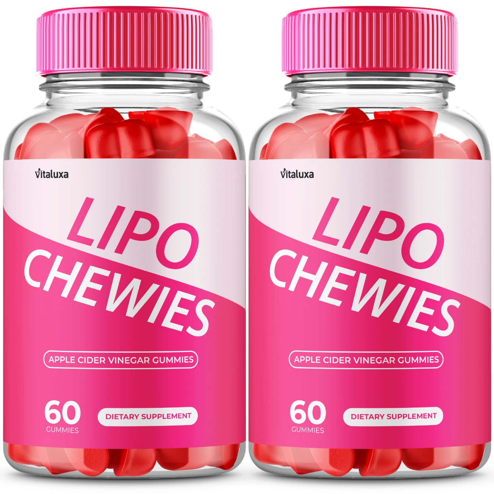 (2 Pack) Lipo Chewies Gummies Strength Formula Weight Support (120 Gummies)