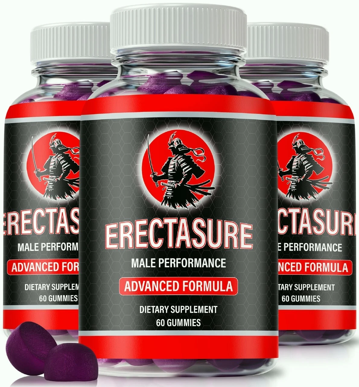 (3 Pack) Erectasure Gummies for Men, Male Performance Gummy for Stamina
