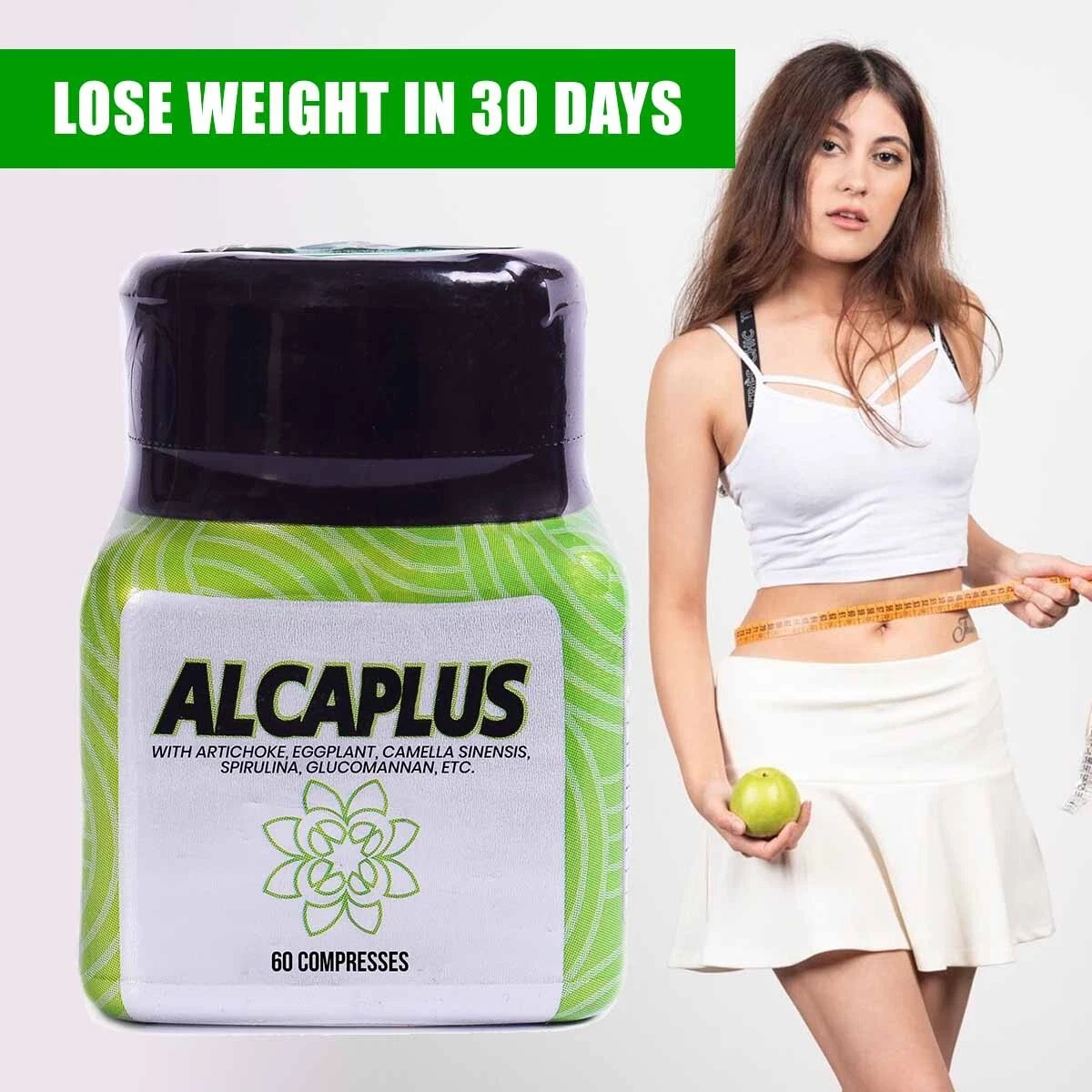 Alcaplus Fast Weight Loss Pills Body Excess Fat Reduction Natural Supplement