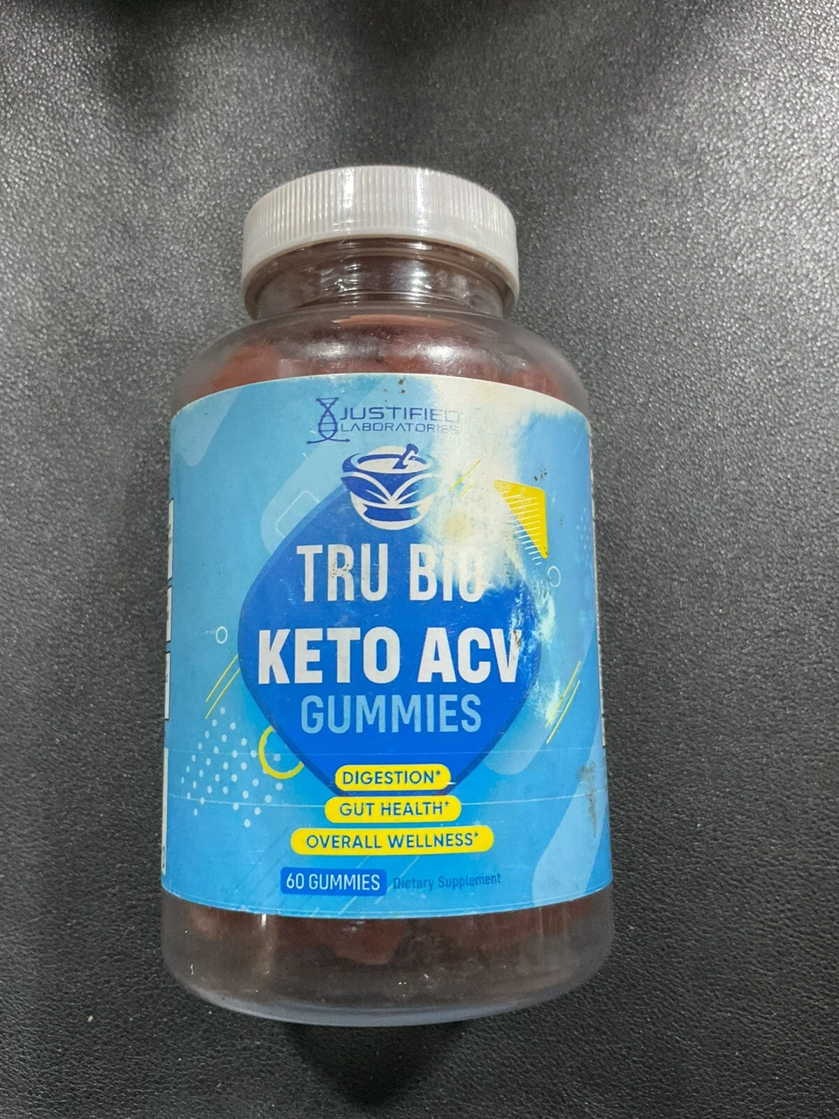 Tru Bio Keto ACV Gummies Weight Loss Appetite Suppressant 60 Gummies Exp 07/24