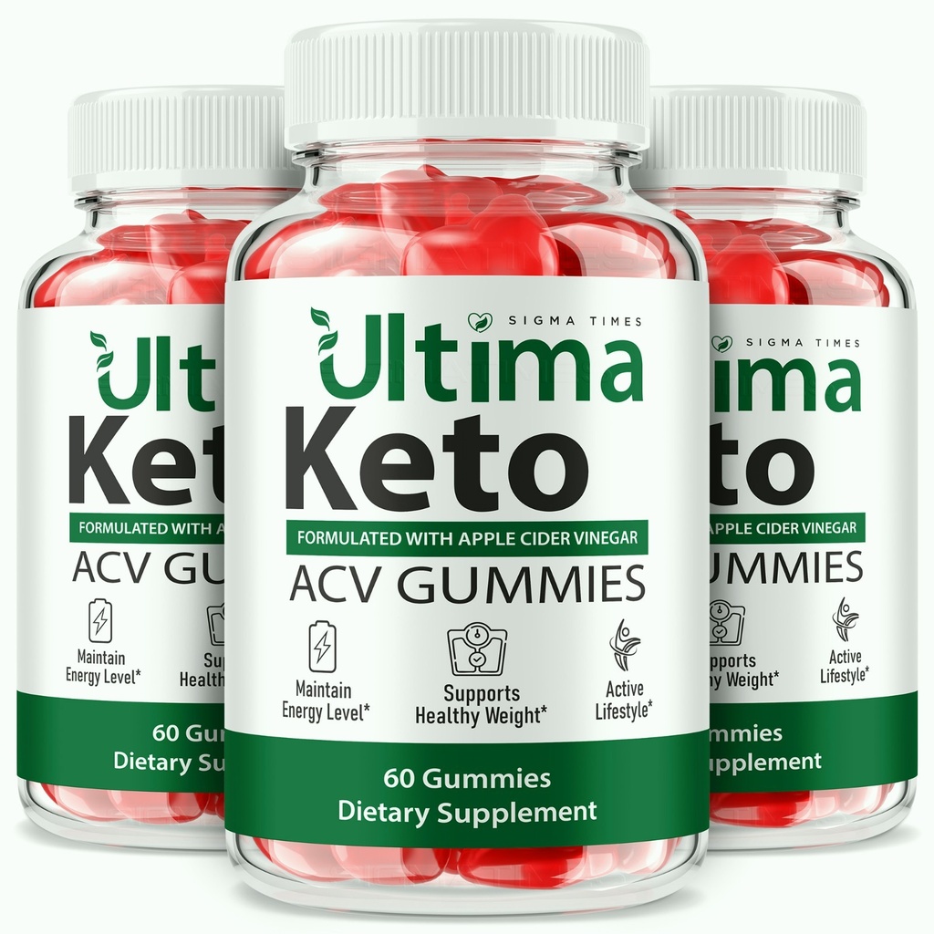 (3 Pack) Ultima Keto ACV Gummies - Advanced Fat-Burning Formula for Weight Loss