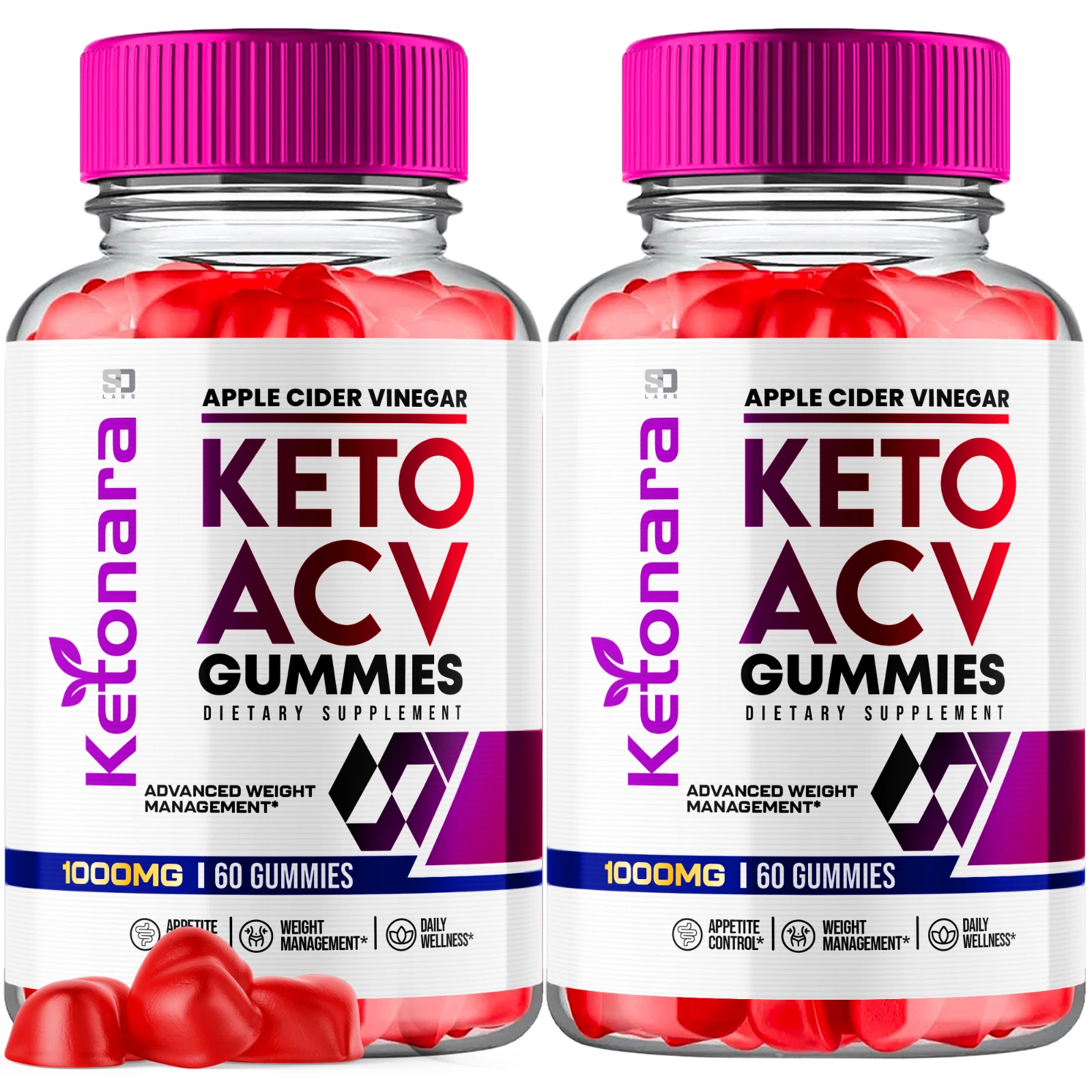 (2 Pack) Ketonara Keto, Ketnonara ACV Gummies Advanced Weight Loss (120 Gummies)