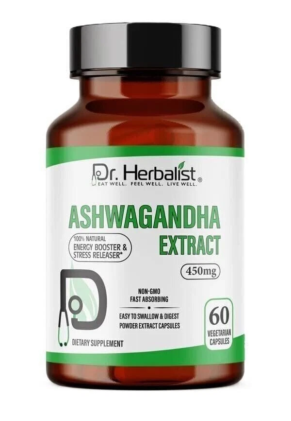 Dr. HERBALIST Ashwagandha Extract 450mg, 60 Capsules