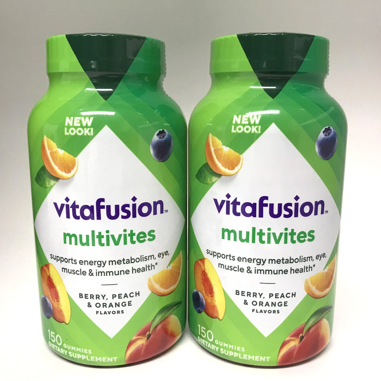 Vitafusion Multivites Gummy Adult MultiVitamins 150ct X3/26 Pack of 2(300 total)