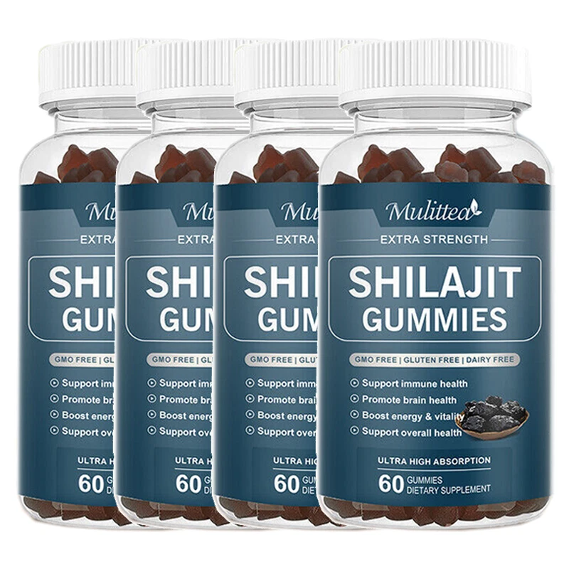 Pure Himalayan Shilajit Extract Gummies Soft Resin Organic Potent Fulvic Acid
