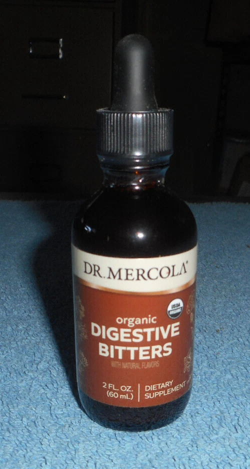 Dr. Mercola Organic Digestive Bitters 2 fl oz New Sealed Exp 4/2025