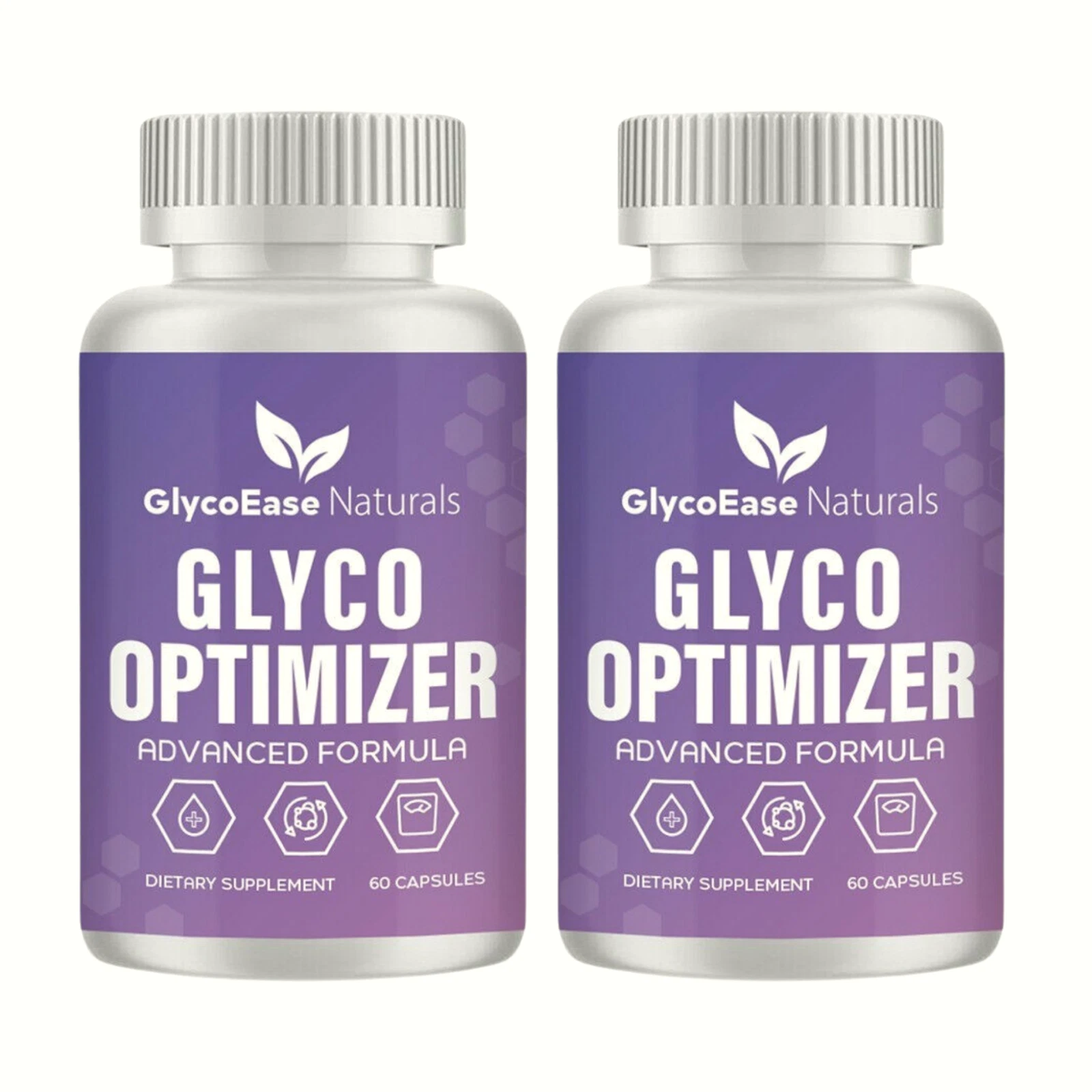 2-Pack GlycoEase Naturals Glyco Optimizer Pills Advanced Formula - 120 Capsules