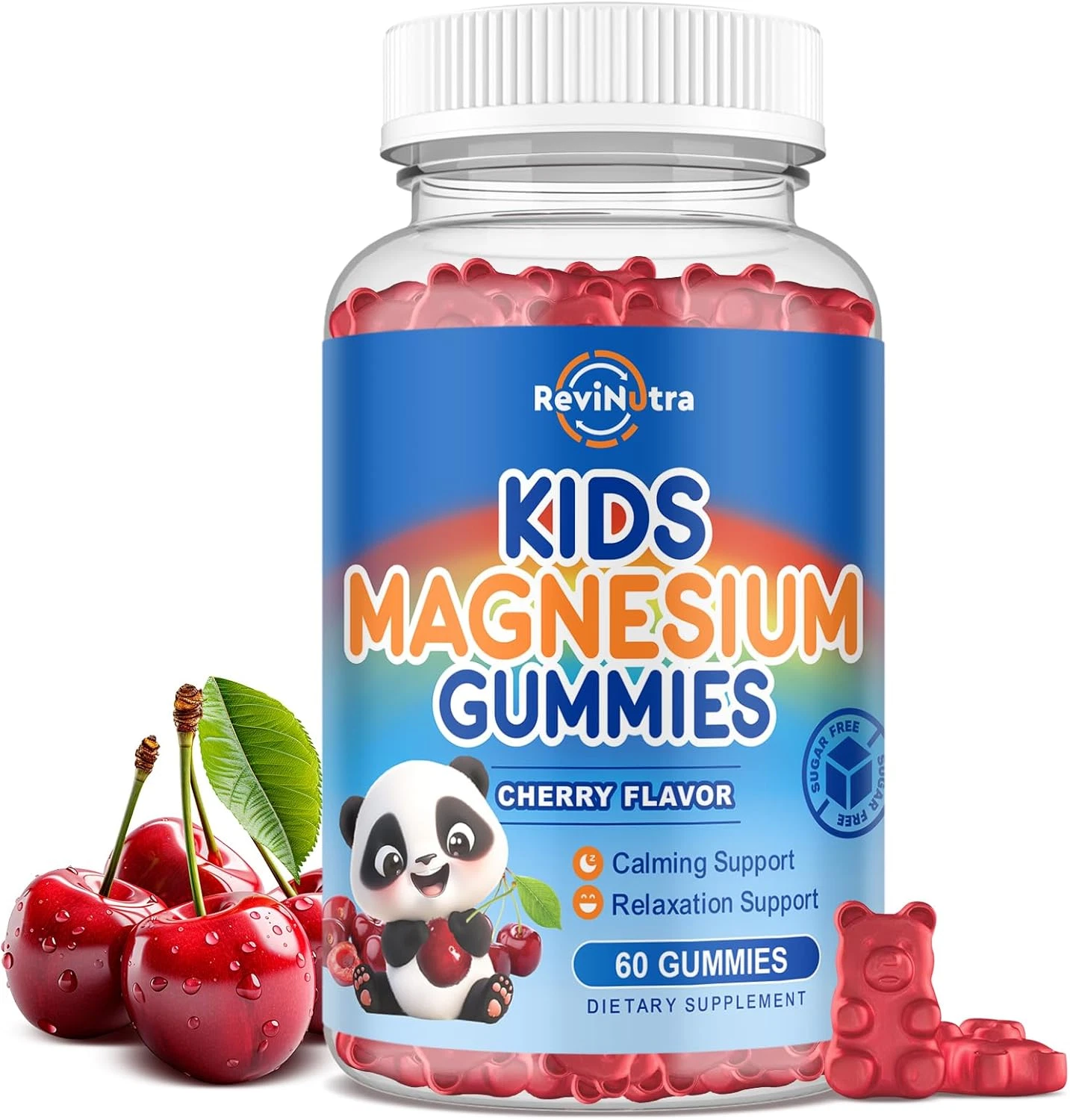 Magnesium Gummies for Kids, Magnesium Citrate Supplement for Adults & Kids, Calm
