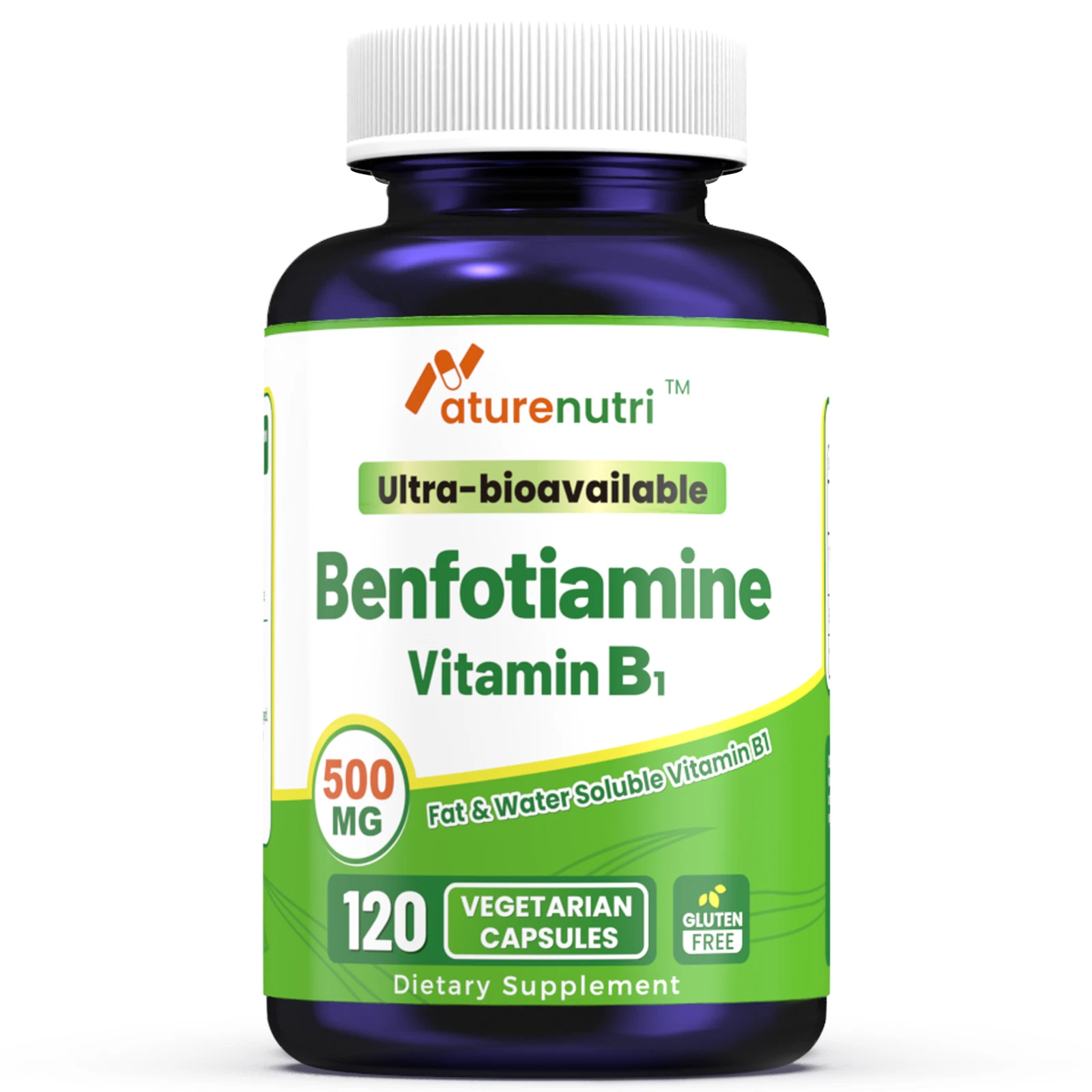 Benfotiamine 500mg – 120 Capsules Vitamin B1 Support