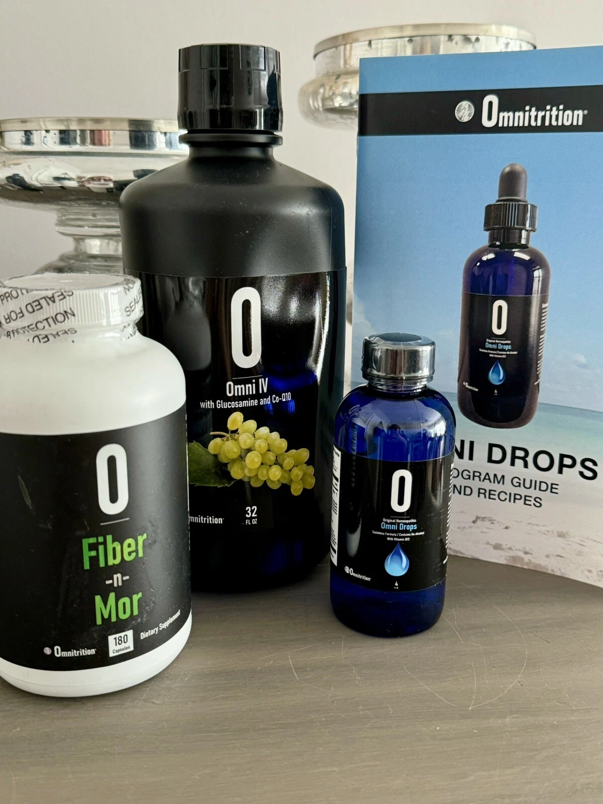 OMNITRITION Drops, Omni IV & Fiber -FRESH Expiration 2027 - Starter Bundle Set