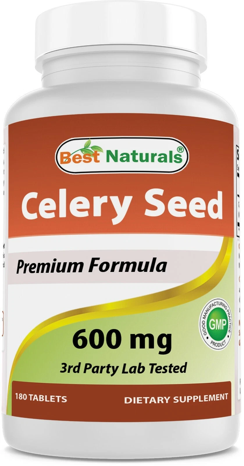 Best Naturals Celery Seed 600 mg 180 Tablets