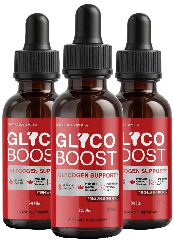 (3 Pack) Glyco Boost Drops Supports Blood Health and Overall Wellness