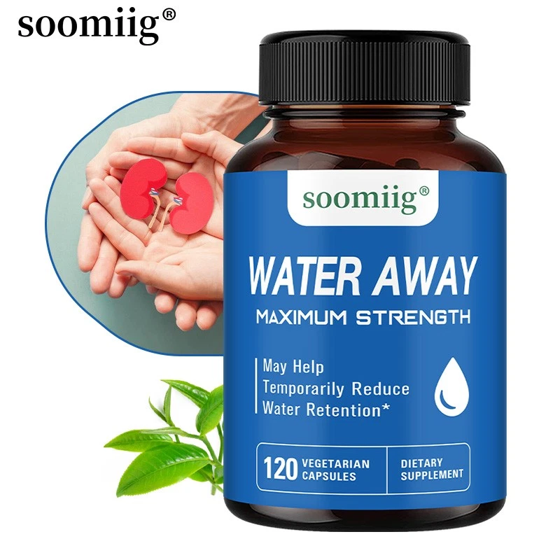 Water Away Maximum Strength 120 Capsules Support Urinary Tract Health Detox