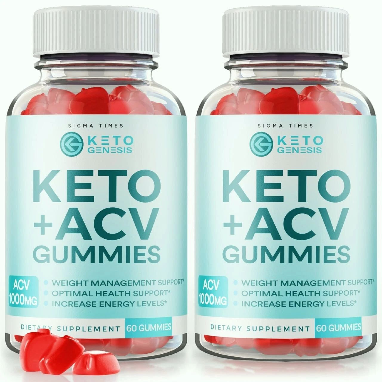 (2 Pack) Keto Genesis Weight Loss Gummies for Energy and Burning Fat