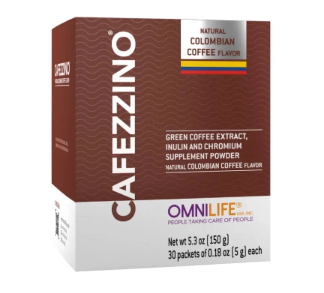 Cafezzino Box With 30 Sachets NATURAL COLOMBIAN COFFEE FREE SHIP
