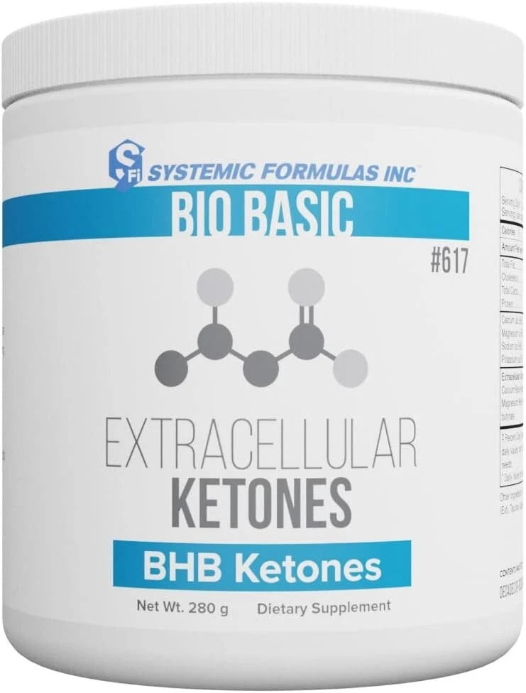 Systemic Formulas Inc Bio Basic #617 ExtraCellular Ketones, BHB Ketones, 280g