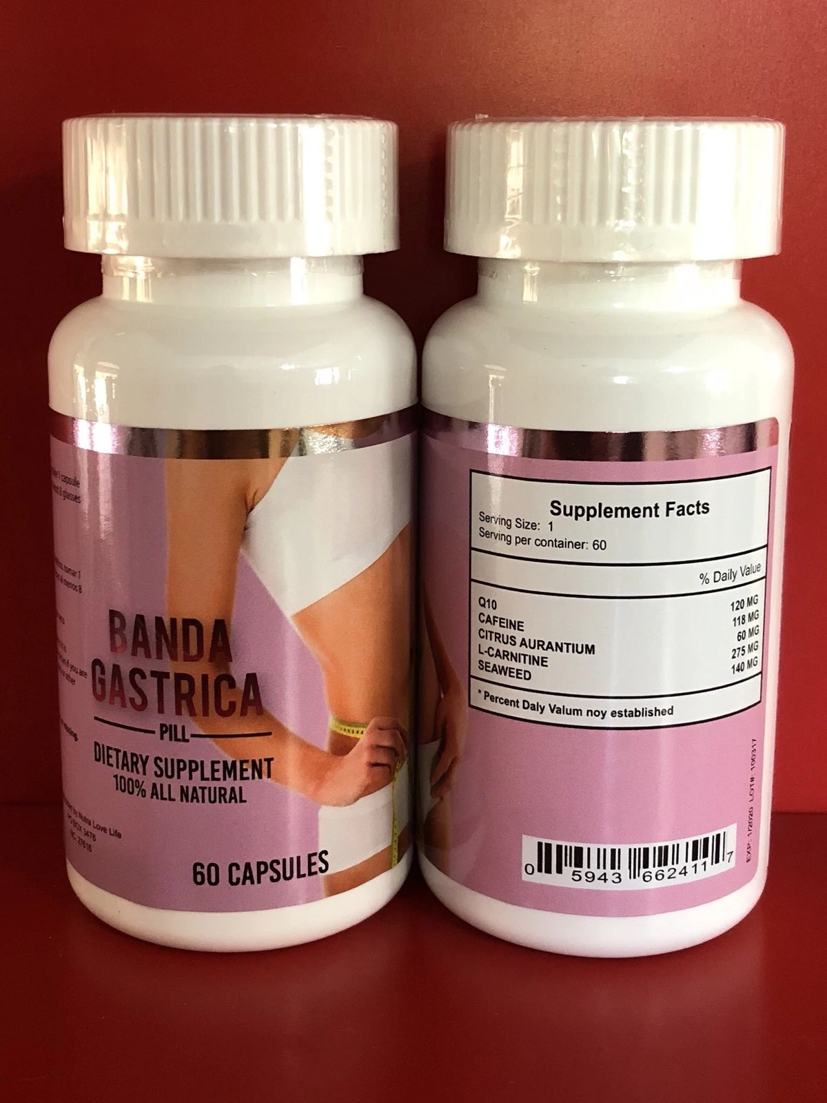 Lipo Banda Gastrica Extreme Burner Abdominal Body Fat Reduce Weight Loss Diet 60