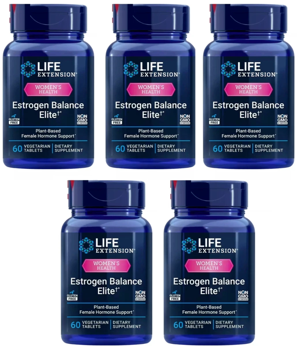 Life Extension Estrogen Balance Elite 5X60tabs Fenogreco/Cohosh/Vitex Sin OGM