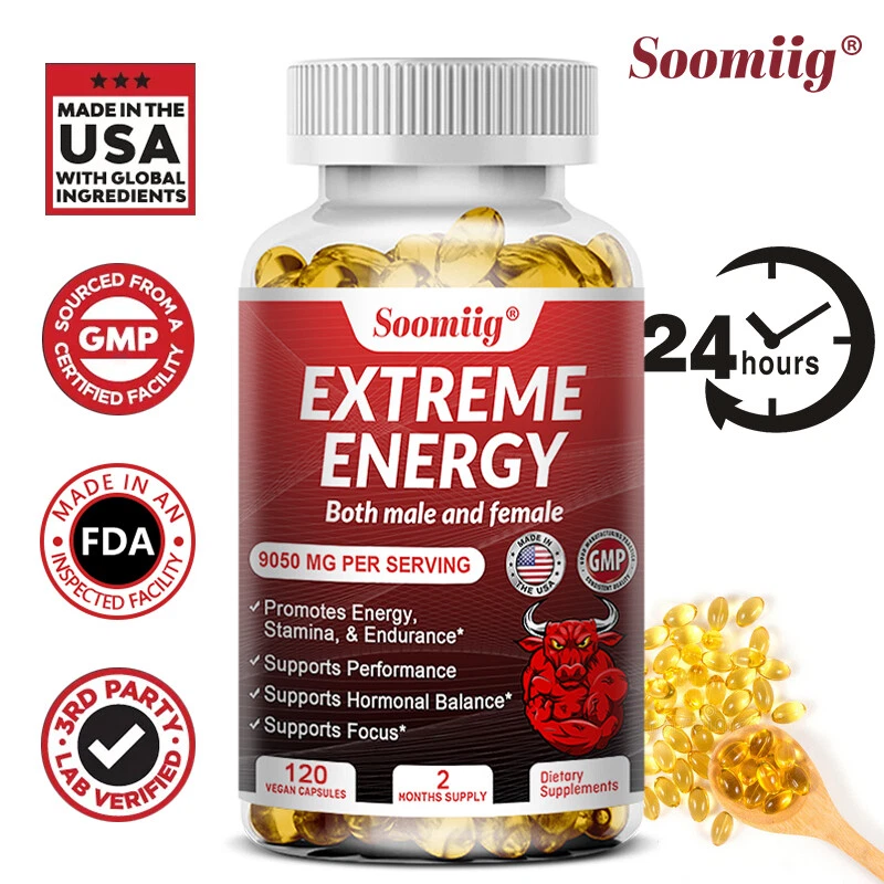 Energy Capsules for Men and Women - Enhance Energy, Endurance and Performance