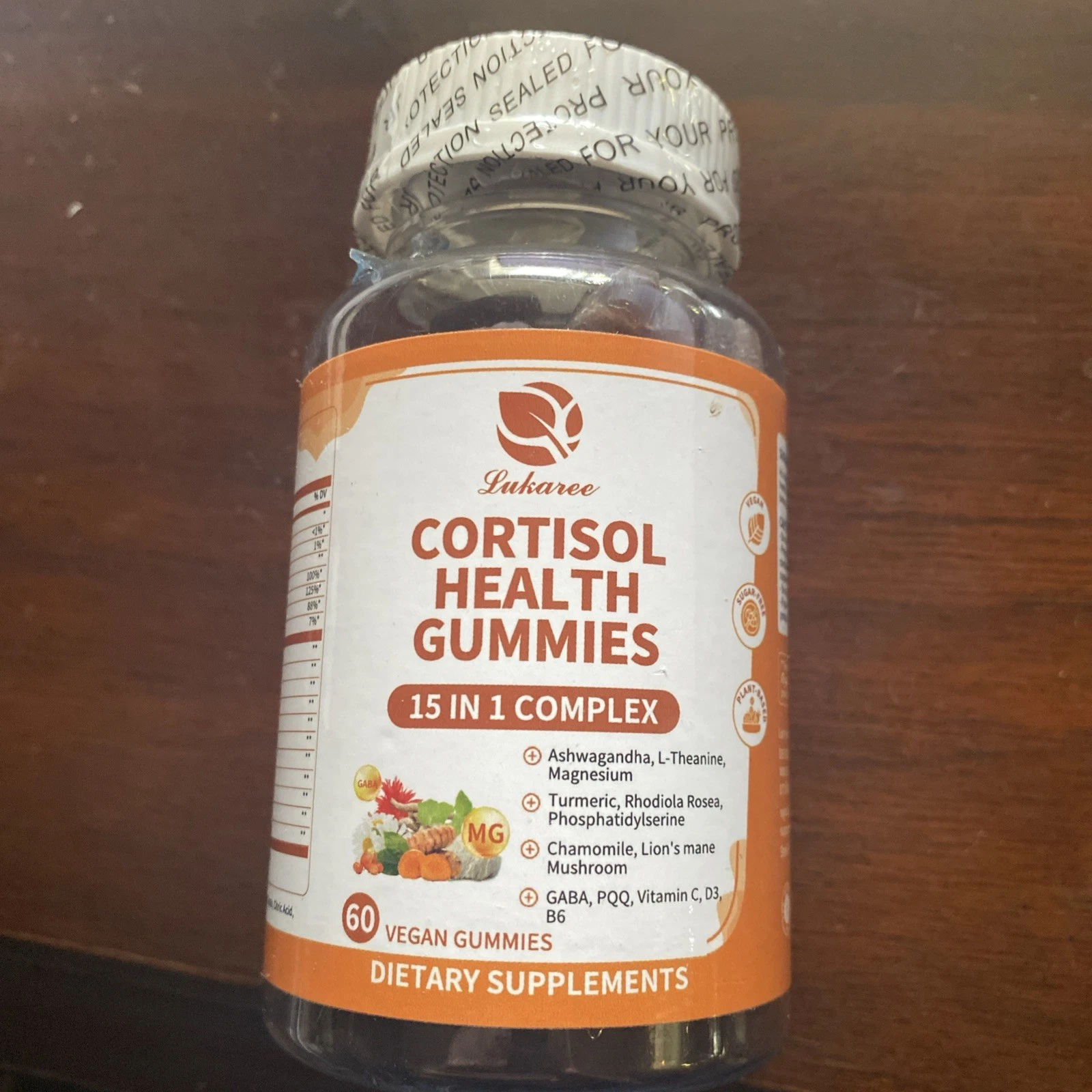 Cortisol Supplements Gummies for Women, Men Magnesium Ashwagandha Rhodiola Rosea