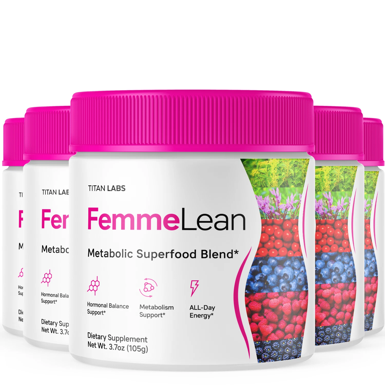 FemmeLean Superfood Powder - Advanced Support for Weight Management (5 Pack)