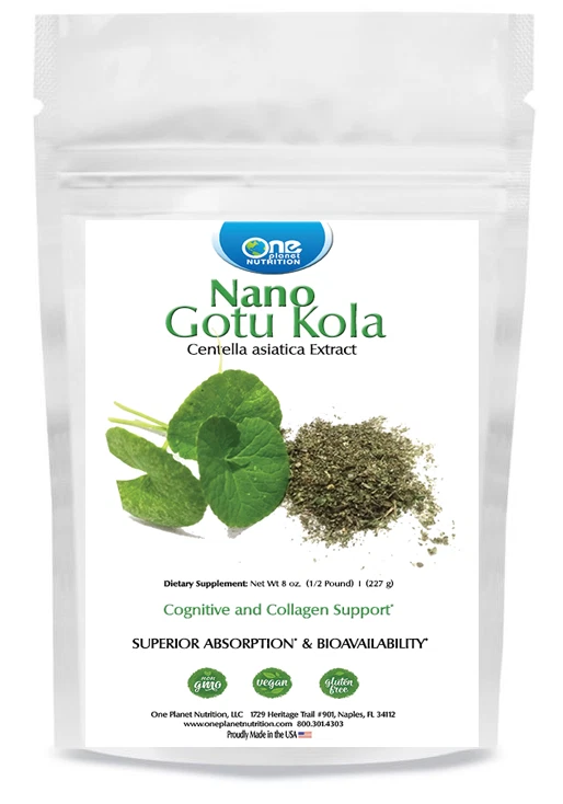 One Planet Nutrition Nano Gotu Kola Powder - 8 oz (227 Servings)