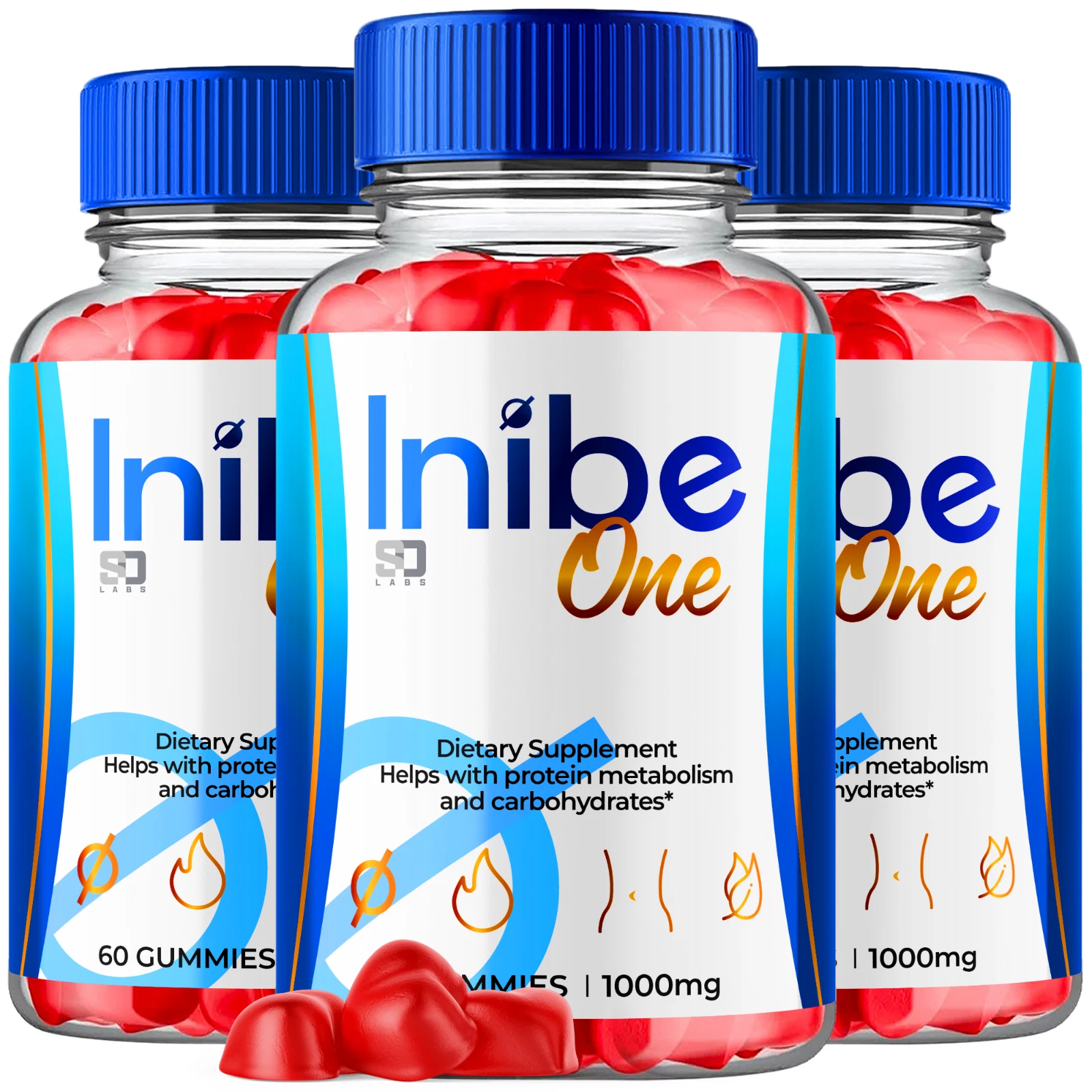 Inibe One ACV Gummies – Support for Appetite and Weight Management (3 Pack)