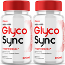 (2 Pack) Glyco Sync Advance Blood Balance Support Natural Glyco (120 Capsules)