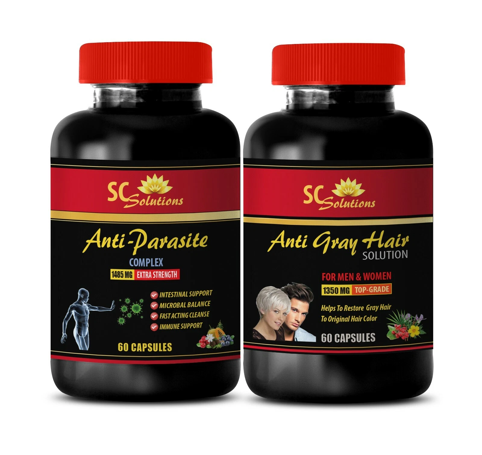 Parasite cleanse for humans organic - ANTI GRAY HAIR-ANTI PARASITE COMBO - diet