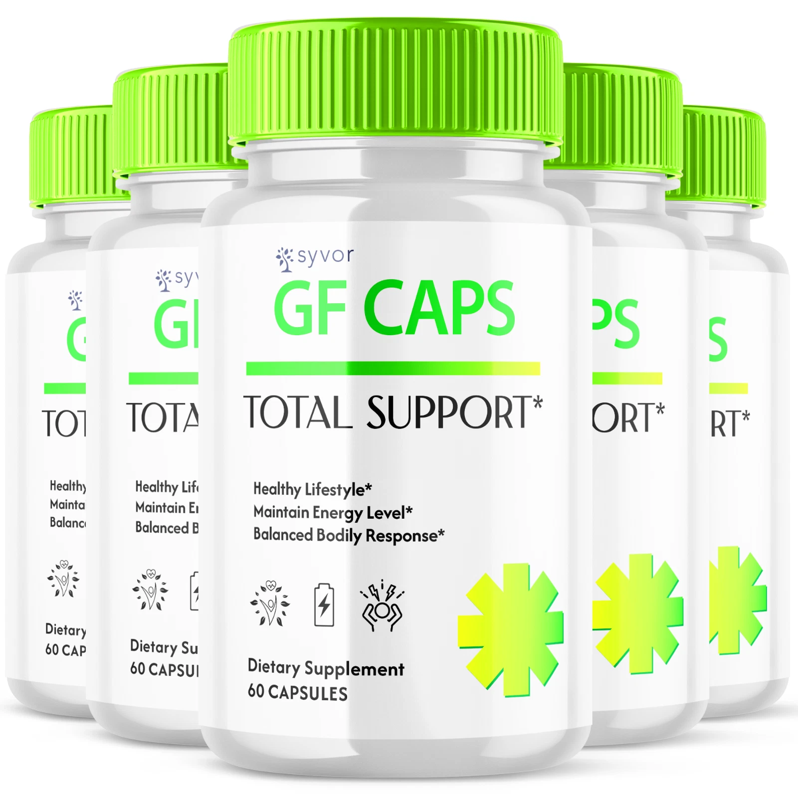 GF Caps Total Support Pills Healthy Lifestyle Glycogen Supplement 300 Capsules