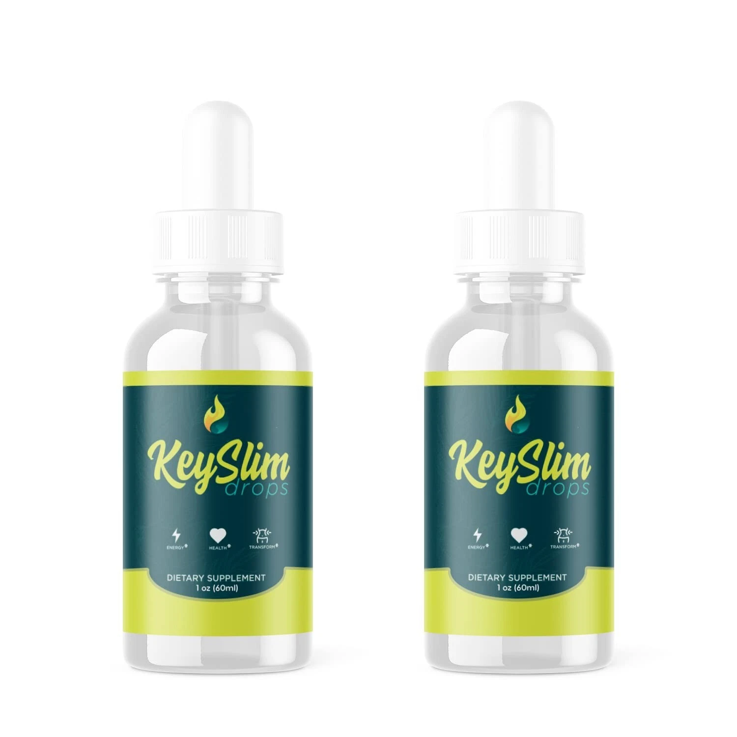 2 Pack - Keyslim Supplement Drops, Full Body Management, Formula Liquid Drops