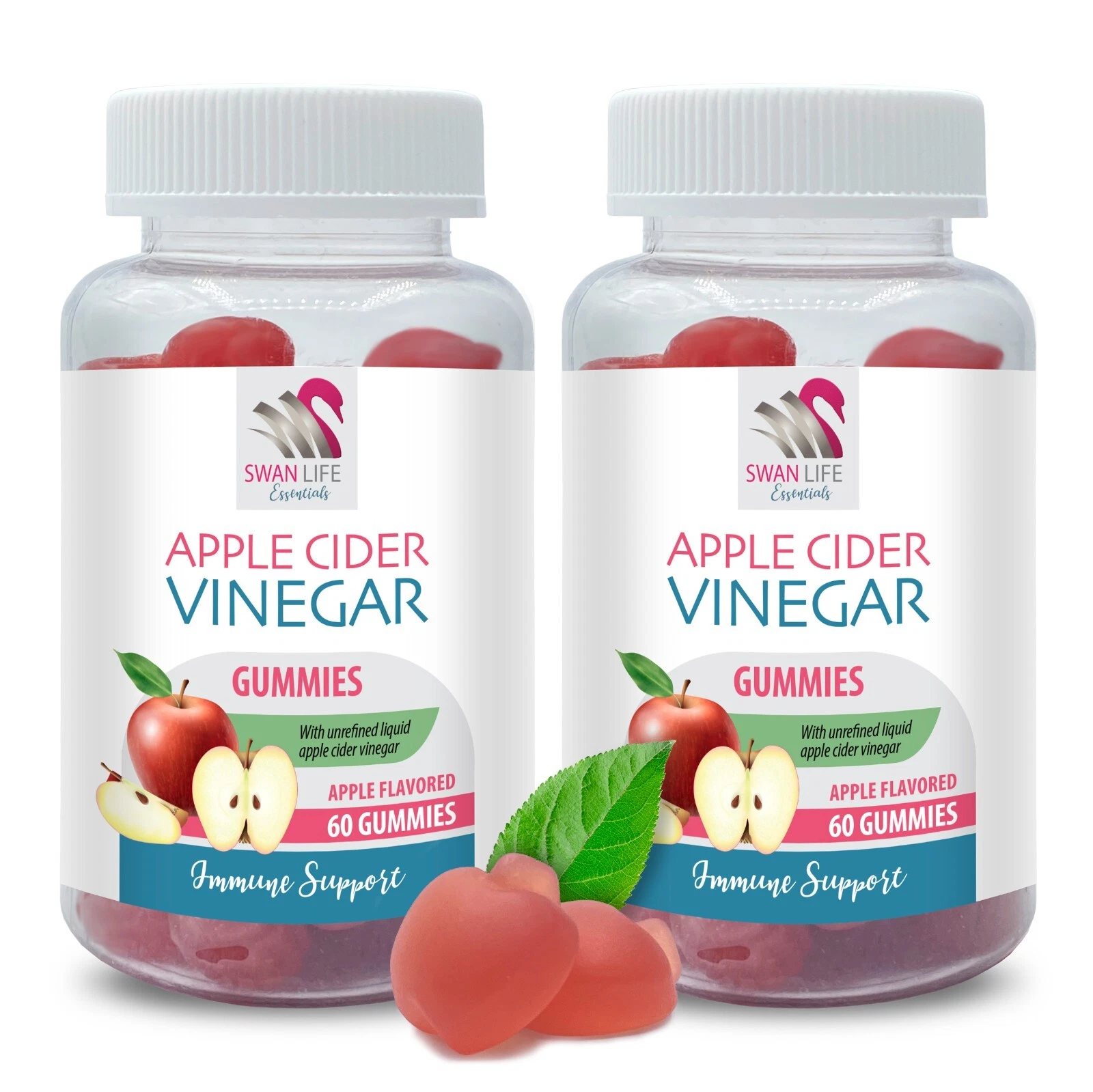 Flavor bliss - APPLE CIDER VINEGAR - Gummy harmony 2 Bottles 120 Gummies