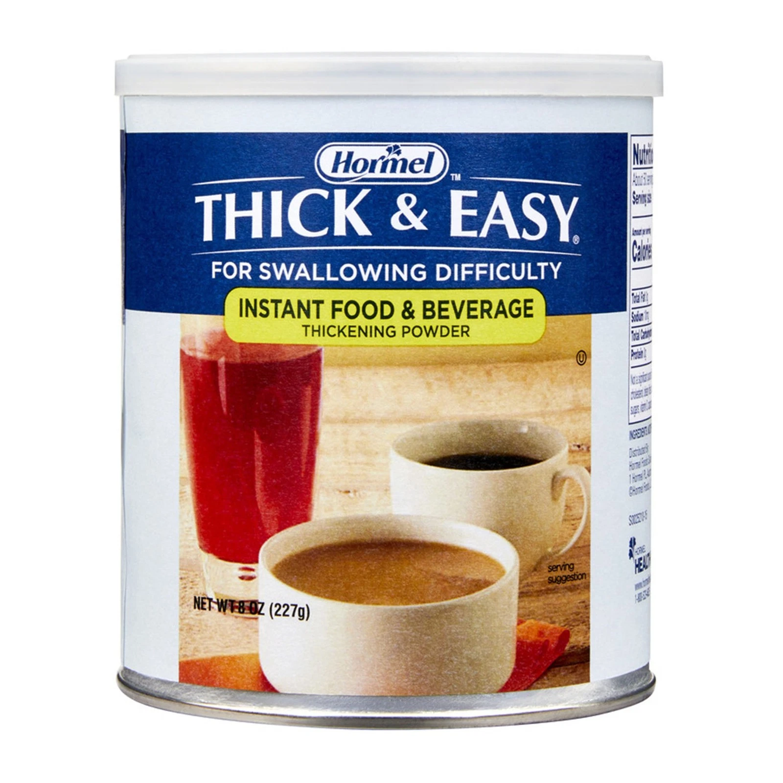 Thick & Easy Food & Drink Thickener Unflavored 8 oz Canister 12 Ct