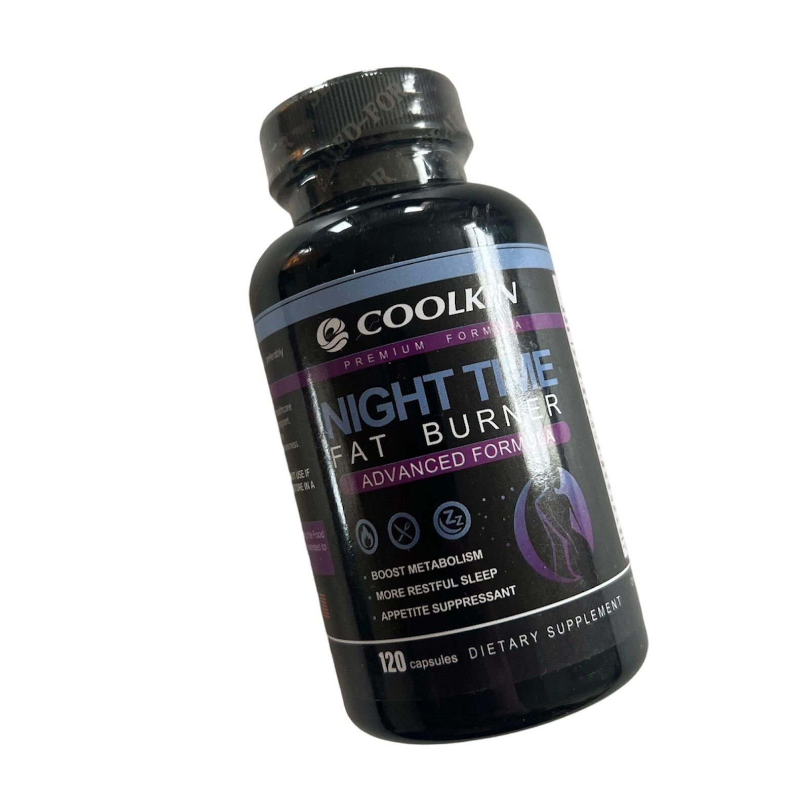 Coolkin Night Time Fat Burner Metabolism Appetite 120 Caps Exp 11/2025